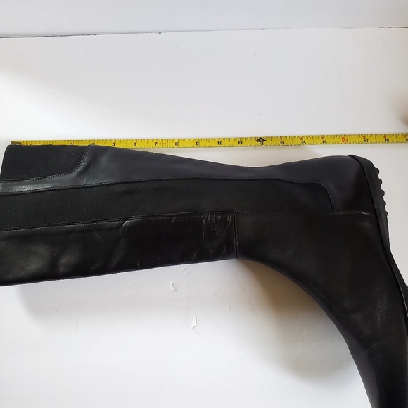 Franco Boschi Womens Knee High Boots Black Leather Women's Boots Size 38/7 - Picture 5 of 10